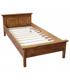 Jednoosobowe łóżko z drewna