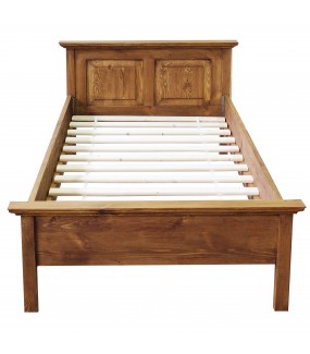 Jednoosobowe łóżko z drewna